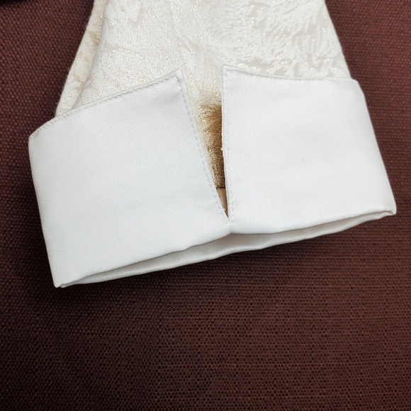 ADRIANNA PAPELL Ivory Gold Brocade Sheath Dress 2P - Picture 13 of 15